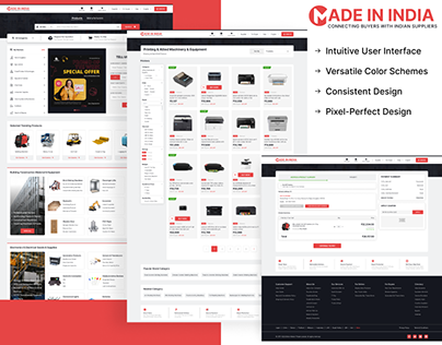 Made in India Comprehensive eCommerce Web UI Kit