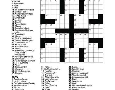 Crossword Puzzle Book Pages Design