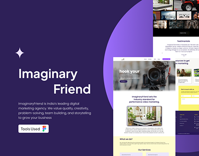 ImaginaryFriend Video Productions - Landing page