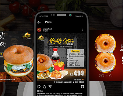Jango's food | Social Media Post Designs