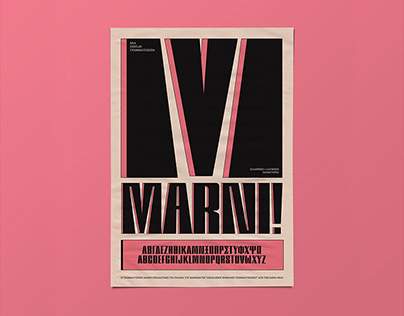 Marni Display Font | Promo Poster and Brochure