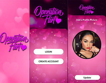 Operation Flirt Trivia Dating App Mobile Screens