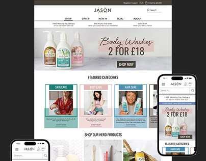 JASON E-commerce Web UI Design