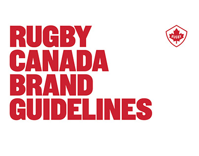 RUGBY CANADA BRAND GUIDELINES