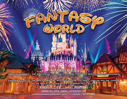 New Year Party Poster for Fantasy World