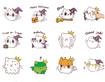 LINE Stickers - Fab Cat Halloween Special