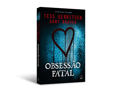 Book cover design of "Obsessão fatal"