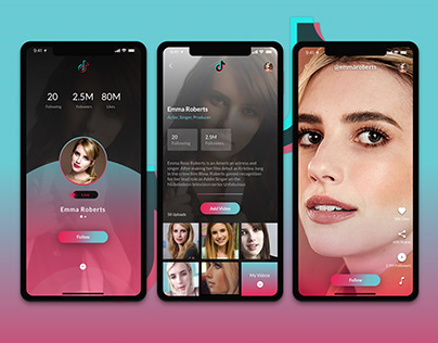 TikTok Redesign Challenge by Uplabs