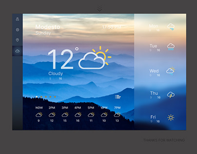 Weather app. Redesign