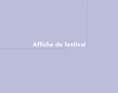 Affiche de festival
