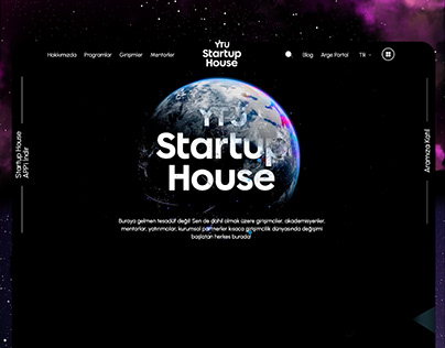 YTÜ Teknopark - StartUP House Website