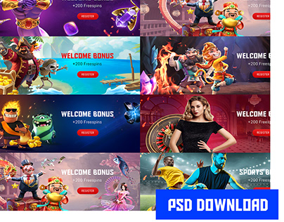 CASINO BANER TEMPLATES (PSD DOWNLOAD)