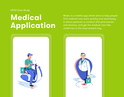 Medicine Ordering Application UX/UI Design