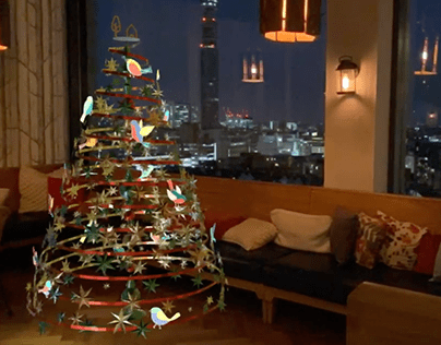 AR Christmas Tree for Treehouse Hotel
