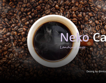 Landing page “Neko Cafe”