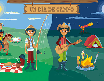 Ilustrações para curso de espanhol - FTD Educação