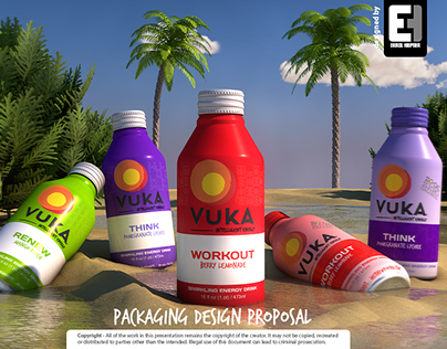 Vuka Energy drink Packaging Revamp