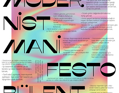 Bir Neo-Modernist Manifesto/Bülent Erkmen