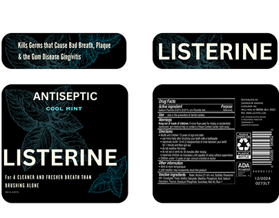 Listerine Packaging design