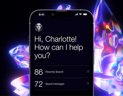 AI Chat & Voice Assistant | Mobile App UI/UX Design