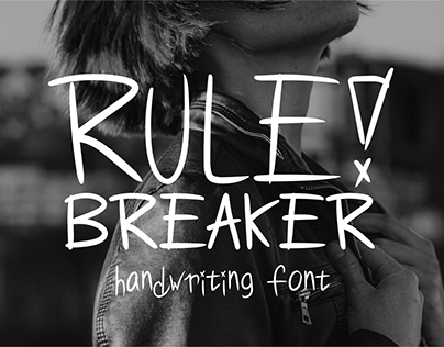Rule Breaker Handwriring Font