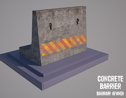 Concrete Barriers - GameReady (Low Poly)