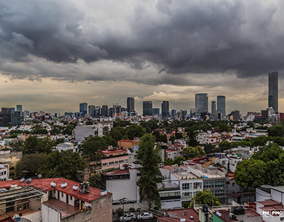 The sky after the storm in Mexico City