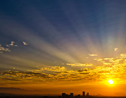 Covid-19 Sunrise Over Los Angeles