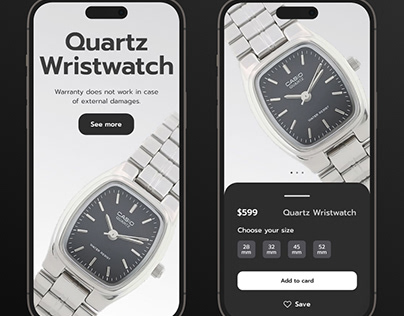Casio - Quartz Wristwatch App design