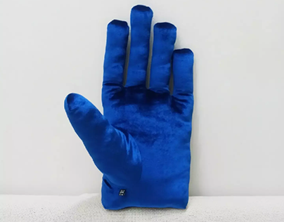 синяя рука. blue hand 💙