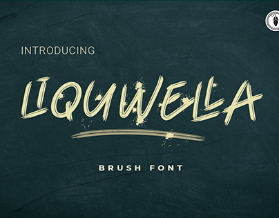 Liquwella Brush Font - FREE