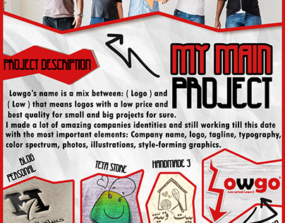 Lowgo logos design & brand identity project