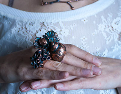 Baklatifon Jewelry. Copper rings