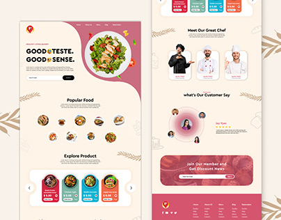 Restaurant Website in Figma/Photoshop
