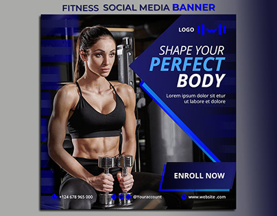 Fitness Social Media banner design