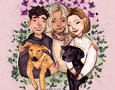Retrato familiar | Ilustración personalizada