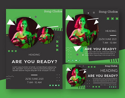 Spotify Musically Themed Flyer Poster Download Free