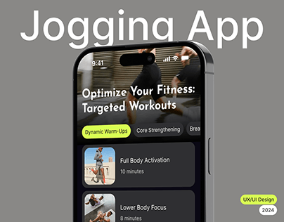 Project thumbnail - Jogging App -IOS Mobile App Design