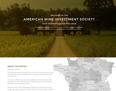 American Wine Investment Society Concept Work