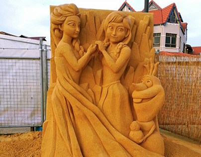 Frozen Sand Sculpture