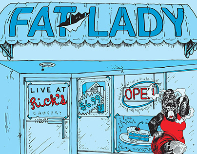 Fat Lady - Live at Ricks Album Design