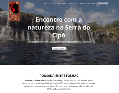 Website Pousada Entre Folhas