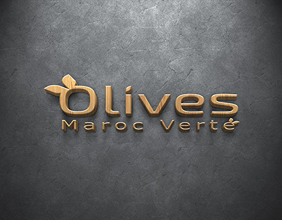 Olives Maroc Verte Logo Design