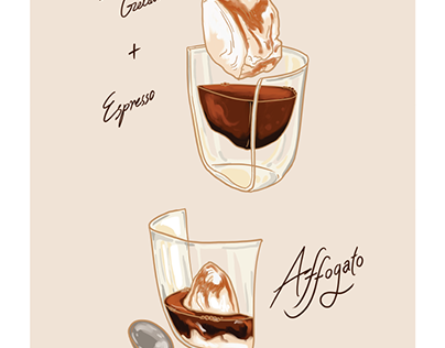 Coffee Recipe Illustrations