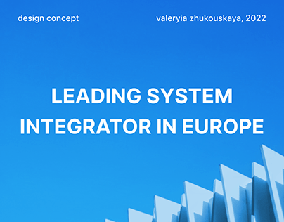 Leading System Integrator UX/UI design concept