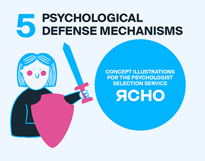 Illustrations | 5 Psychological Defense Mechanisms
