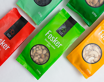 Fosker. Brand & packaging design for nuts