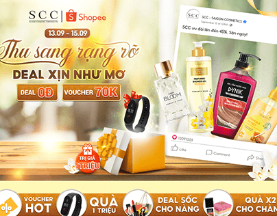 SCC - Saigon Cosmetics - SHOPEE BRANDDAY 14.09