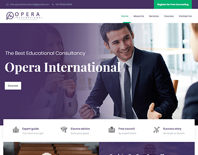 Web Design - Opera International Education Consultancy