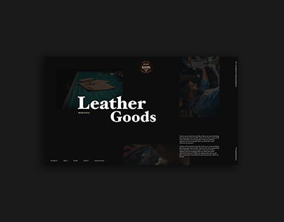 Brown Leather Goods Website